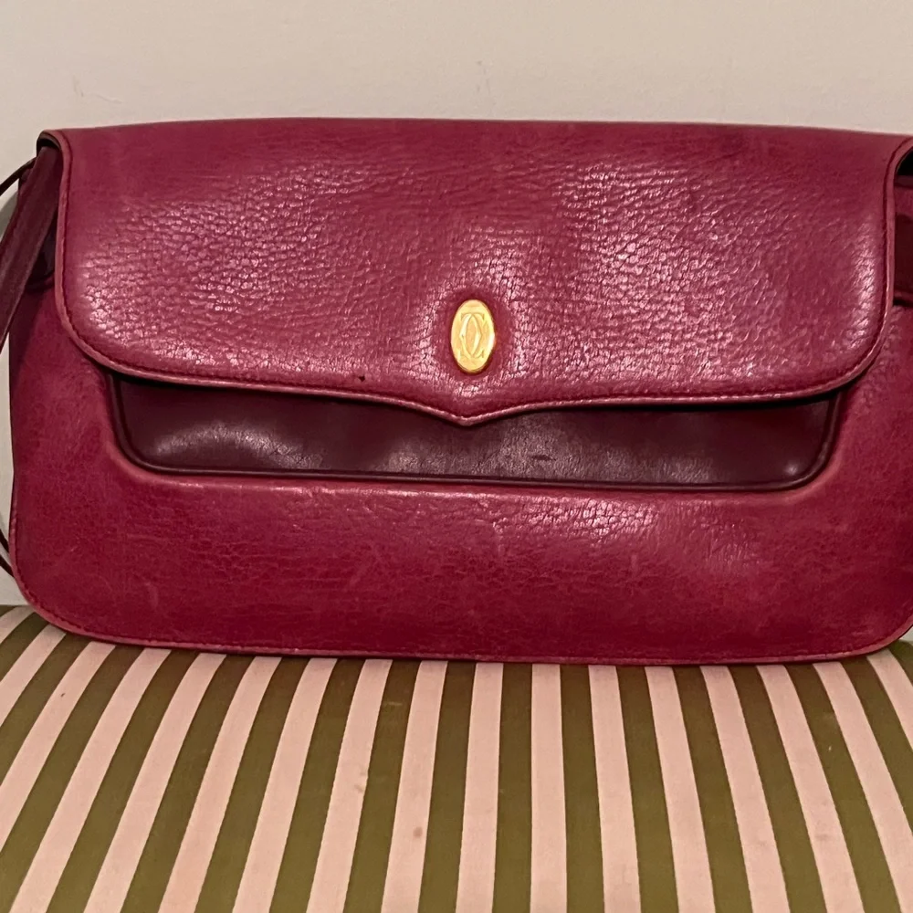 Must de Cartier flap clutch/shoulder bag - Picture 1 of 10